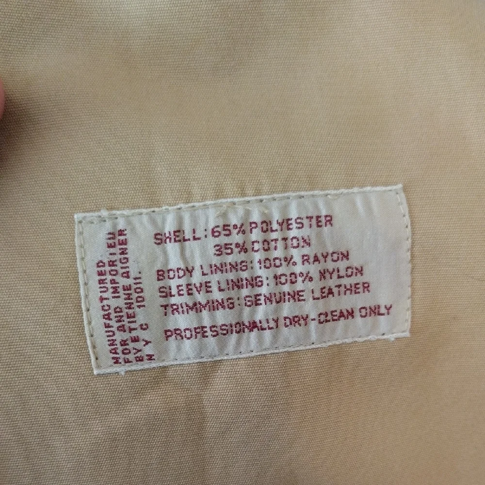 Vintage Etienne Aigner Trench Coat - Picture 3 of 17